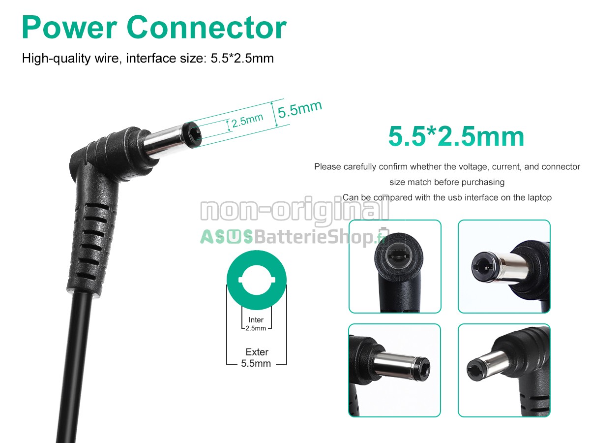 Adaptateur pour Asus 19.5V 11.8A 230W 5.5*2.5MM