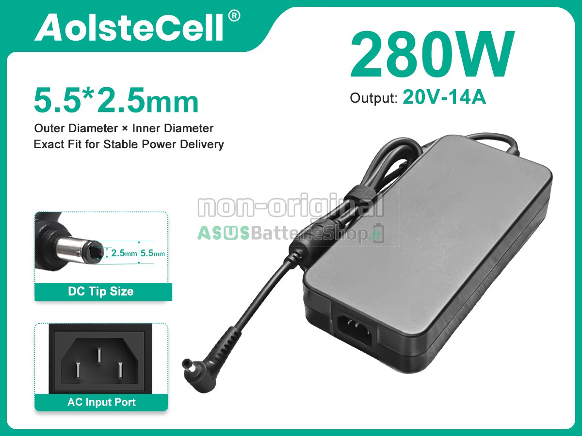 Adaptateur pour Asus 19.5V 11.8A 230W 5.5*2.5MM