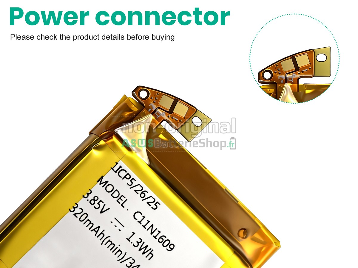 Batterie pour PC portable Asus ZENWATCH 3 WI503Q