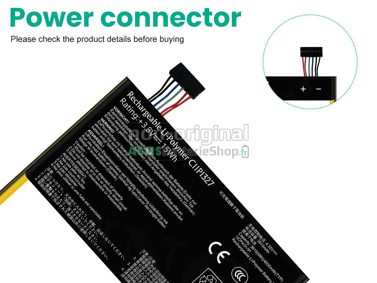 Batterie pour PC portable Asus C11P1327