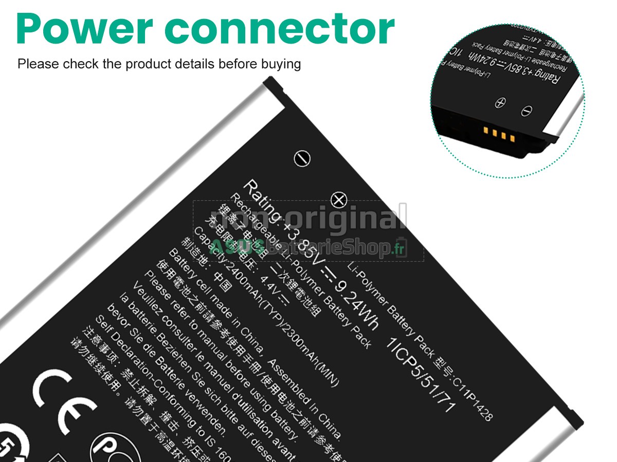 Batterie pour PC portable Asus C11P1428