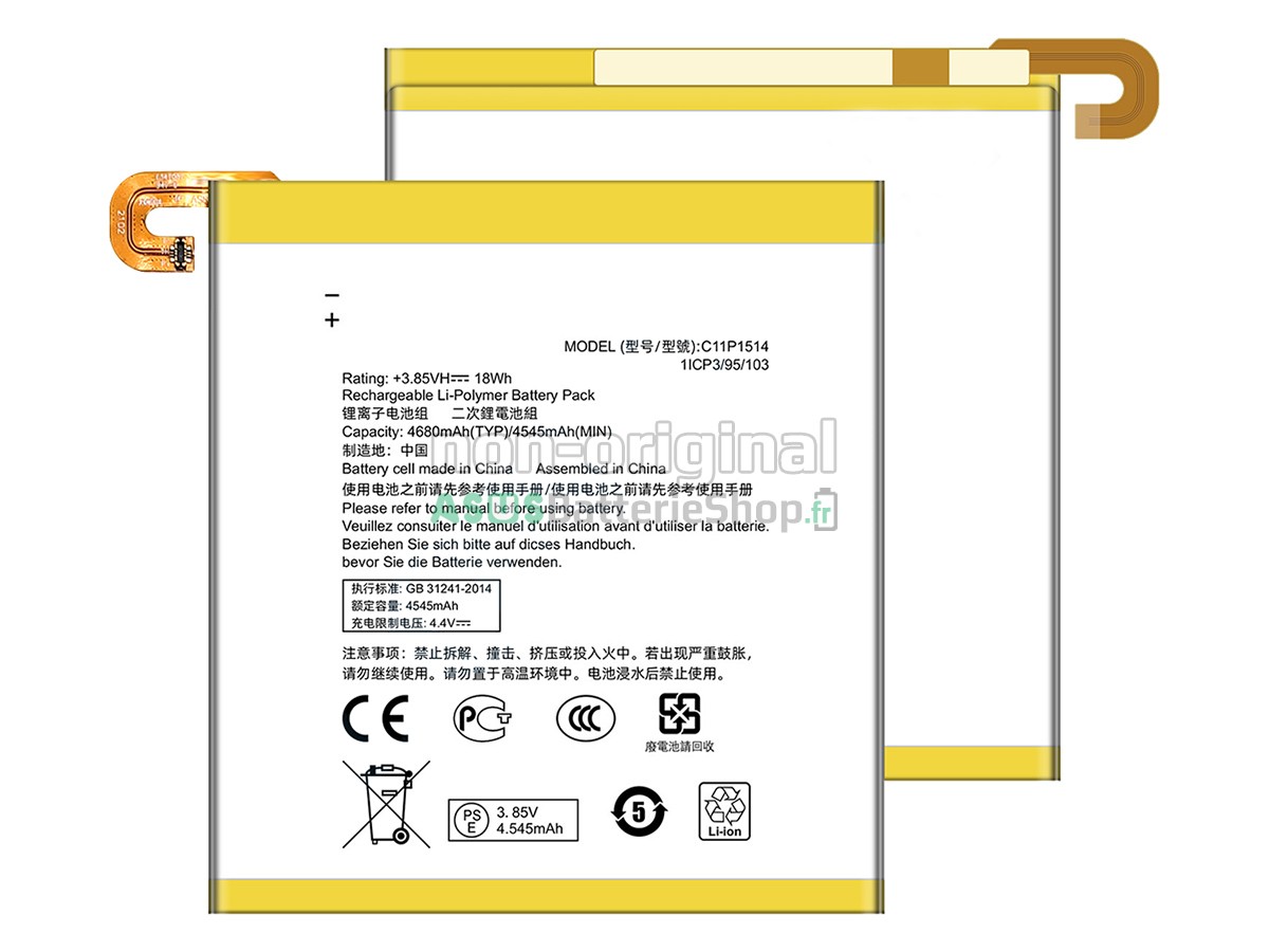 Batterie pour PC portable Asus C11P1514