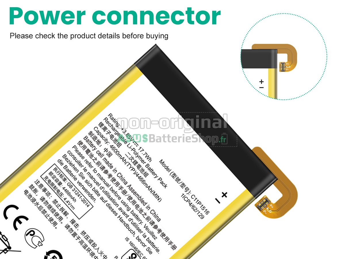 Batterie pour PC portable Asus C11P1516