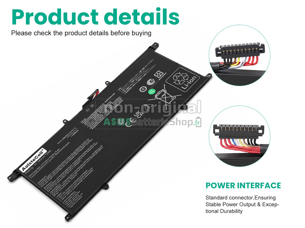 Batterie pour PC portable Asus 0B200-04570100