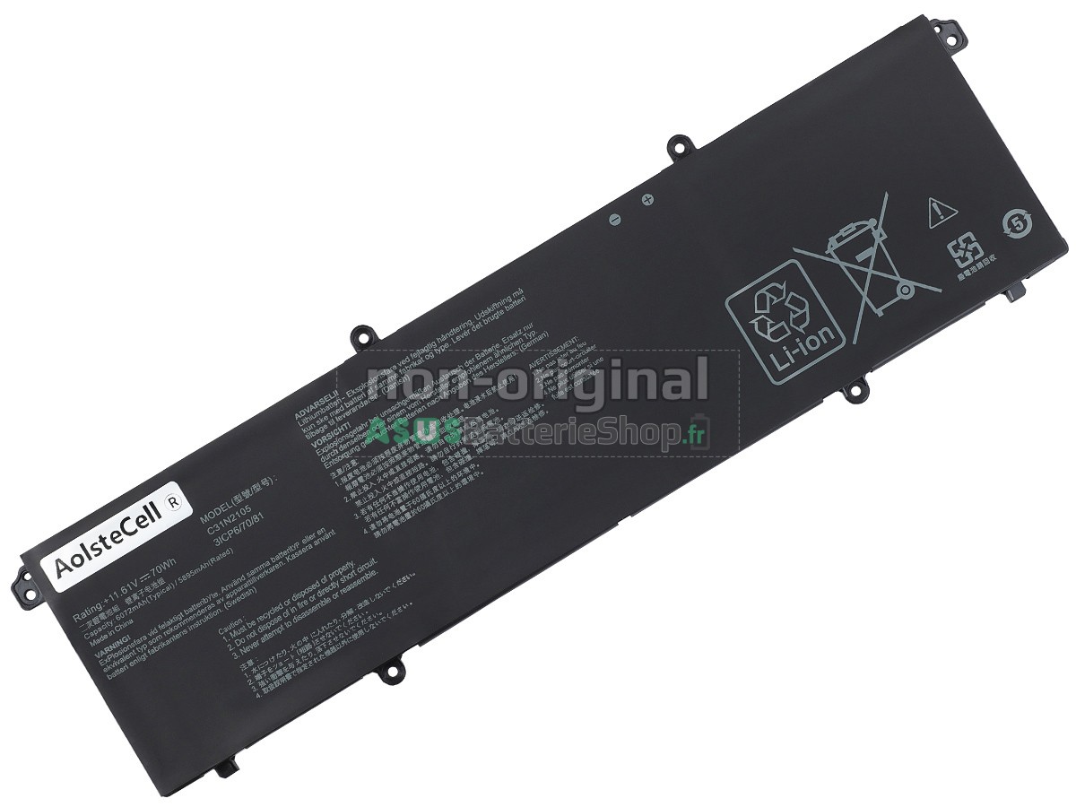 Batterie pour PC portable Asus VivoBook F1605ZA-MB198W