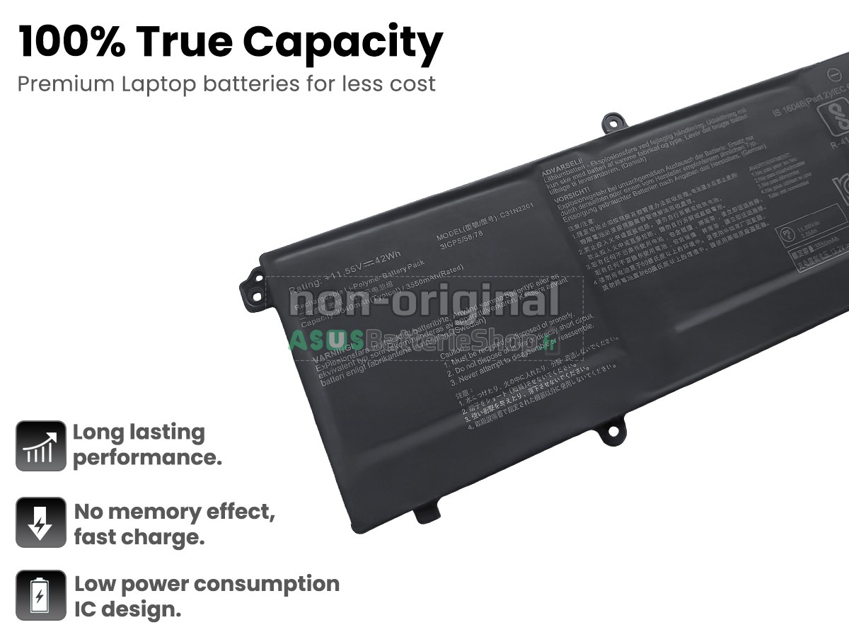 Batterie pour PC portable Asus VivoBook F1605ZA-MB198W