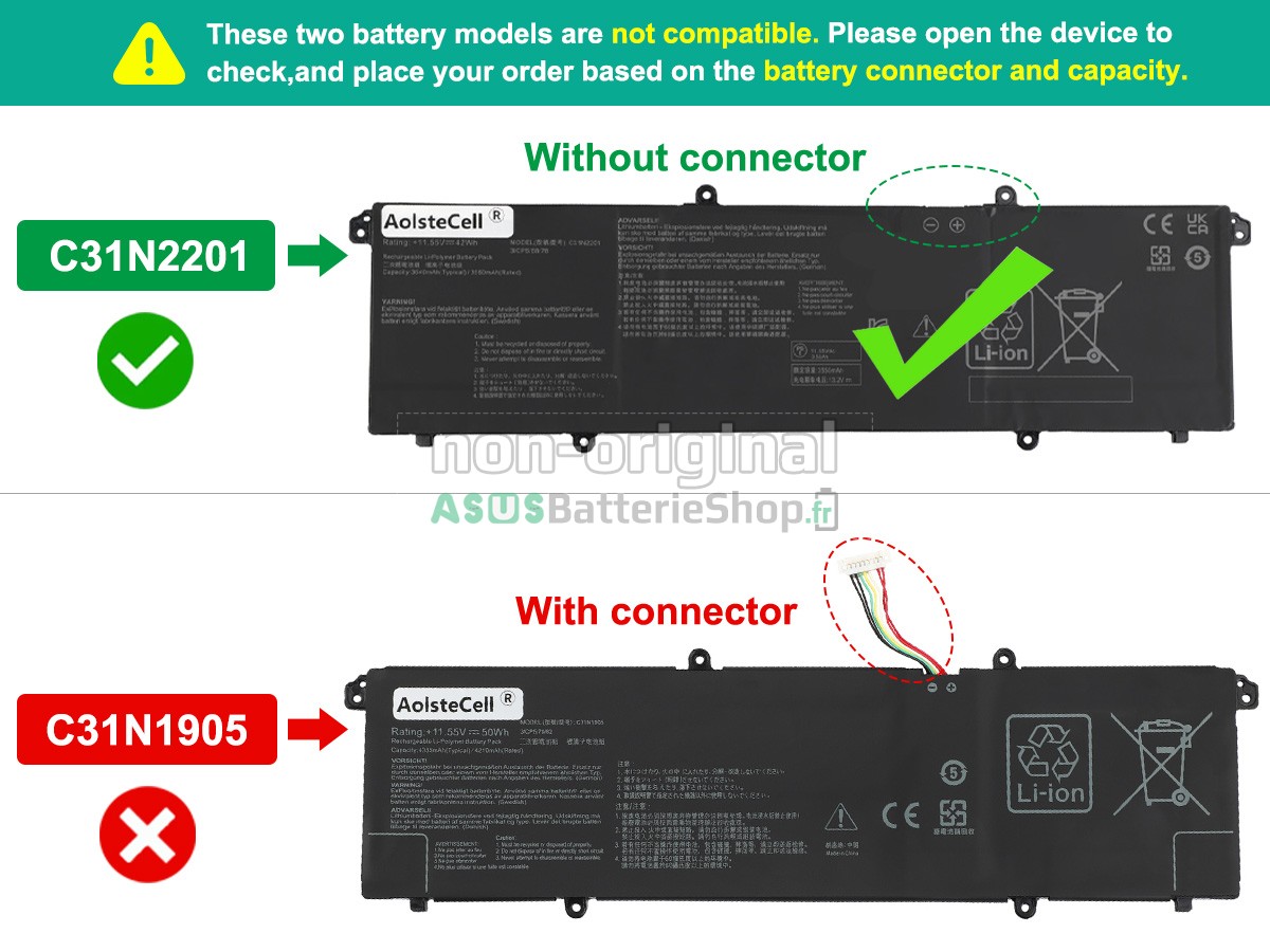Batterie pour PC portable Asus VivoBook 15 X1504ZA-NJ195W